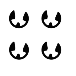 Victa 9/16" Lawnmower E-Clip Axle Retaining Clip Set Of (4) CH80159B