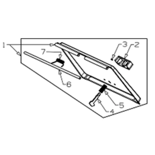 Masport Genuine 19"-21" Rear Catcher Steel Flap Assy. (Black)973862 1 Masport Genuine 19"-21" Rear Catcher Steel Flap Assy. (Black)973862