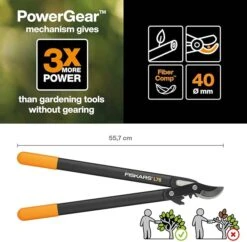Fiskars L76 PowerGear™ Bypass Loppers(Medium) 40mm Cutter JM1541 -Power Mowers 61rL2ie3LSL. AC SX679