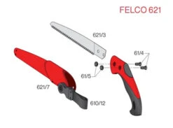 Felco 621 Replacement Folding Saw Blade 621/3 5 Felco 621 Replacement Folding Saw Blade 621/3 -Power Mowers FELCO621 parts