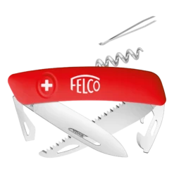 Felco 505 10-Function Swiss Pocket Knife, Corkscrew And Saw
