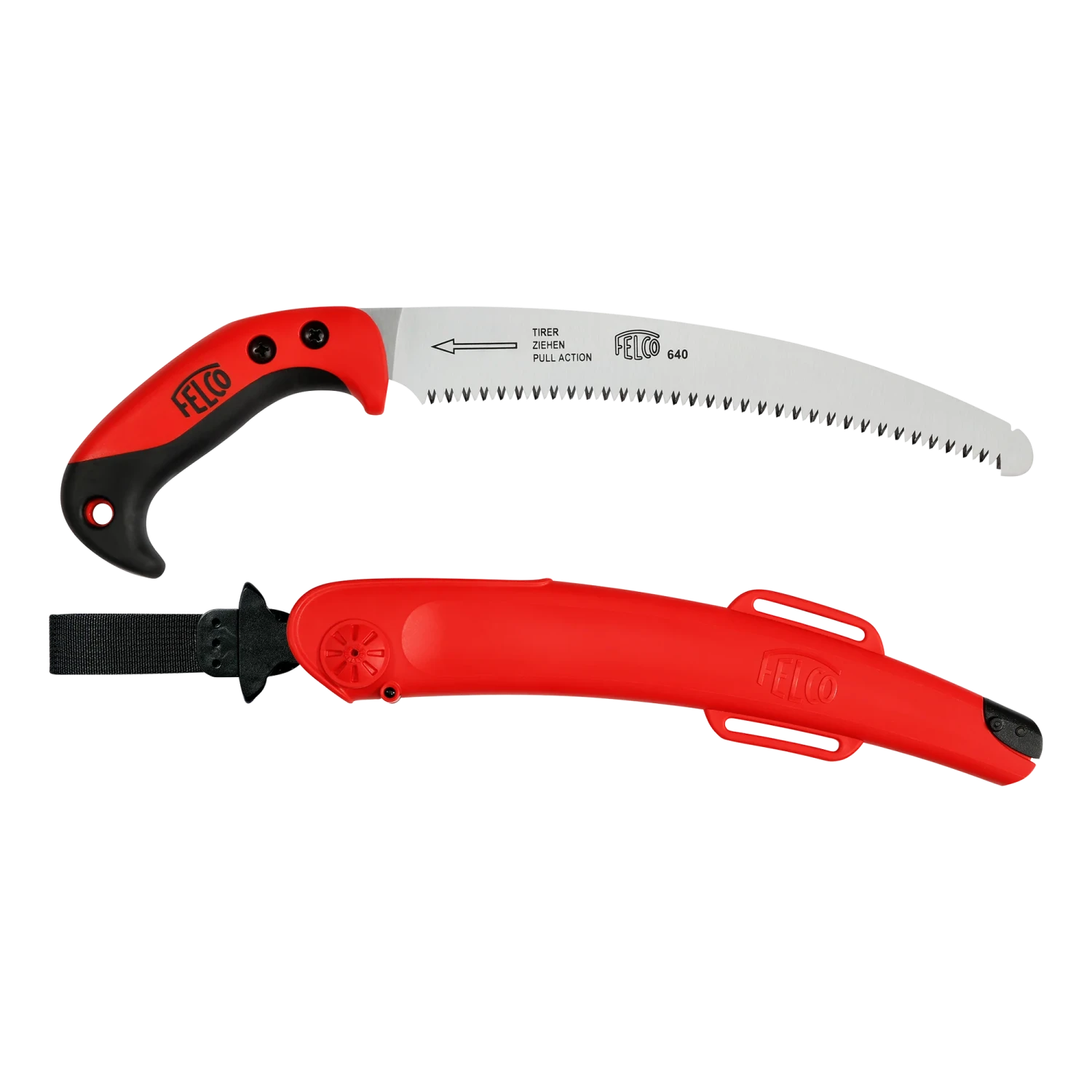 Felco 640 Folding Pull-Stroke Pruning Saw And Scabbard - 27cm Curved Blade 1 Felco 640 Folding Pull-Stroke Pruning Saw And Scabbard - 27cm Curved Blade