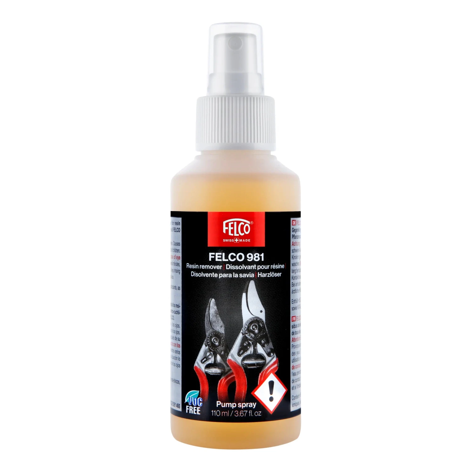 Felco 981 High-Performance Resin Remover Spray 110mL 1 Felco 981 High-Performance Resin Remover Spray 110mL