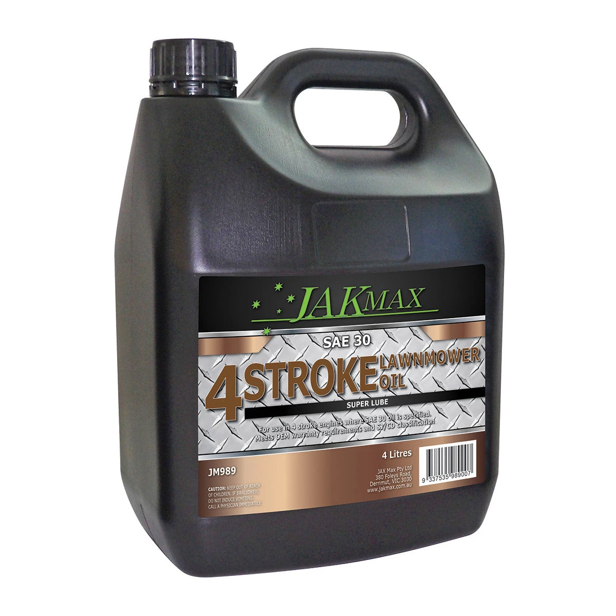JakMax SAE30 SuperLube 4-Stroke Oil 4L 1 JakMax SAE30 SuperLube 4-Stroke Oil 4L
