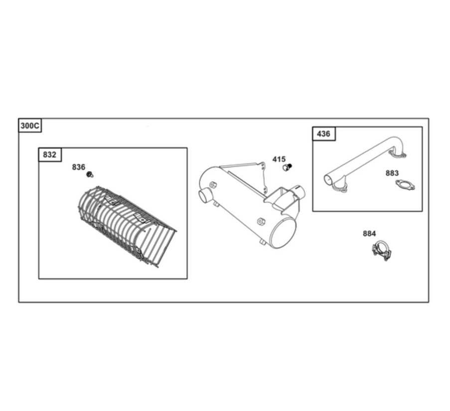 Briggs & Stratton 27-40hp Vanguard™ V-Twin Side-Mount Oil Filer Side Exist Muffler Kit 847278 1 Briggs & Stratton 27-40hp Vanguard™ V-Twin Side-Mount Oil Filer Side Exist Muffler Kit 847278