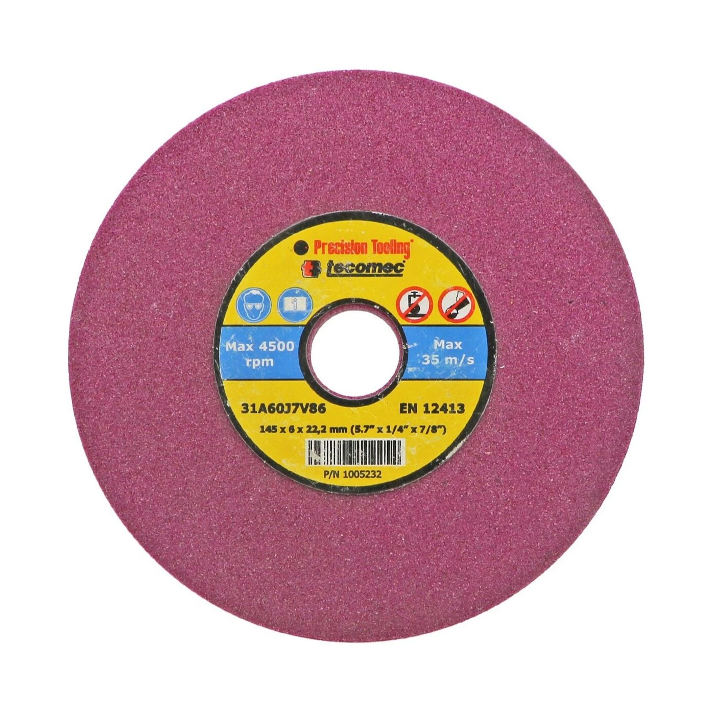 Tecomec Precision Chainsaw Chain (1/2") Depth Gauge Grinding Wheel - 145x22.2x6mm K00204007 1 Tecomec Precision Chainsaw Chain (1/2") Depth Gauge Grinding Wheel - 145x22.2x6mm K00204007