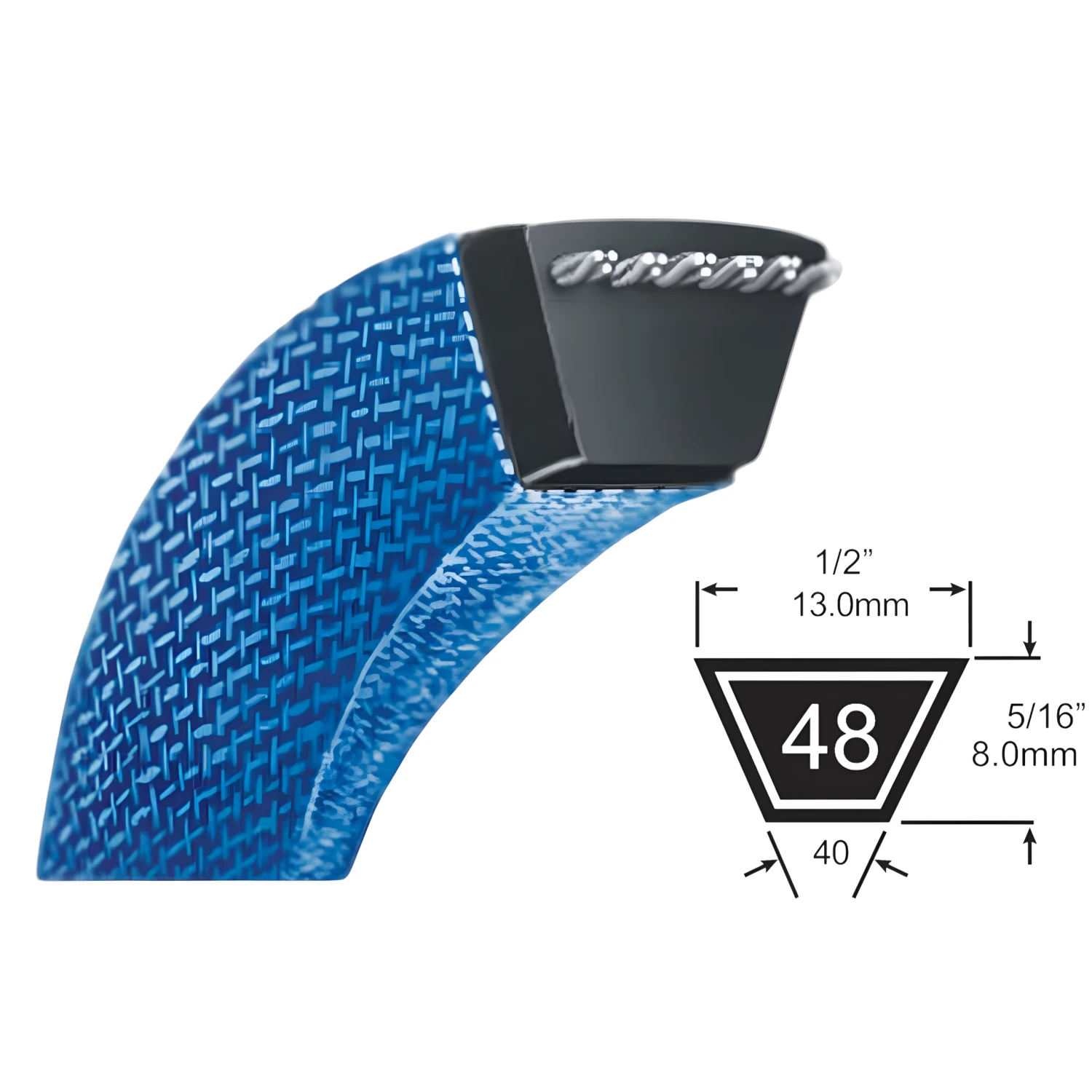 Universal Multi-Purpose V-Belt A-Section A47 1/2" X 47" I.D 1 Universal Multi-Purpose V-Belt A-Section A47 1/2" X 47" I.D